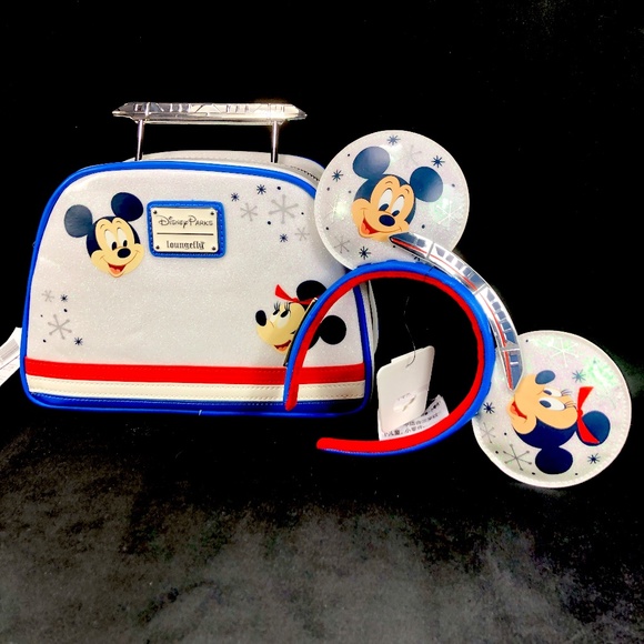 Loungefly Handbags - Disney Parks 50th Contemporary Resort Monorail Loungefly Bag & Headband Ears NWT